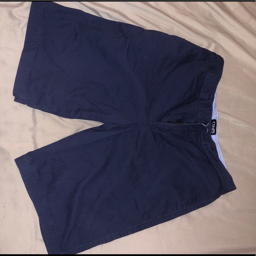 Chaps Navy Blue Chino Shorts
